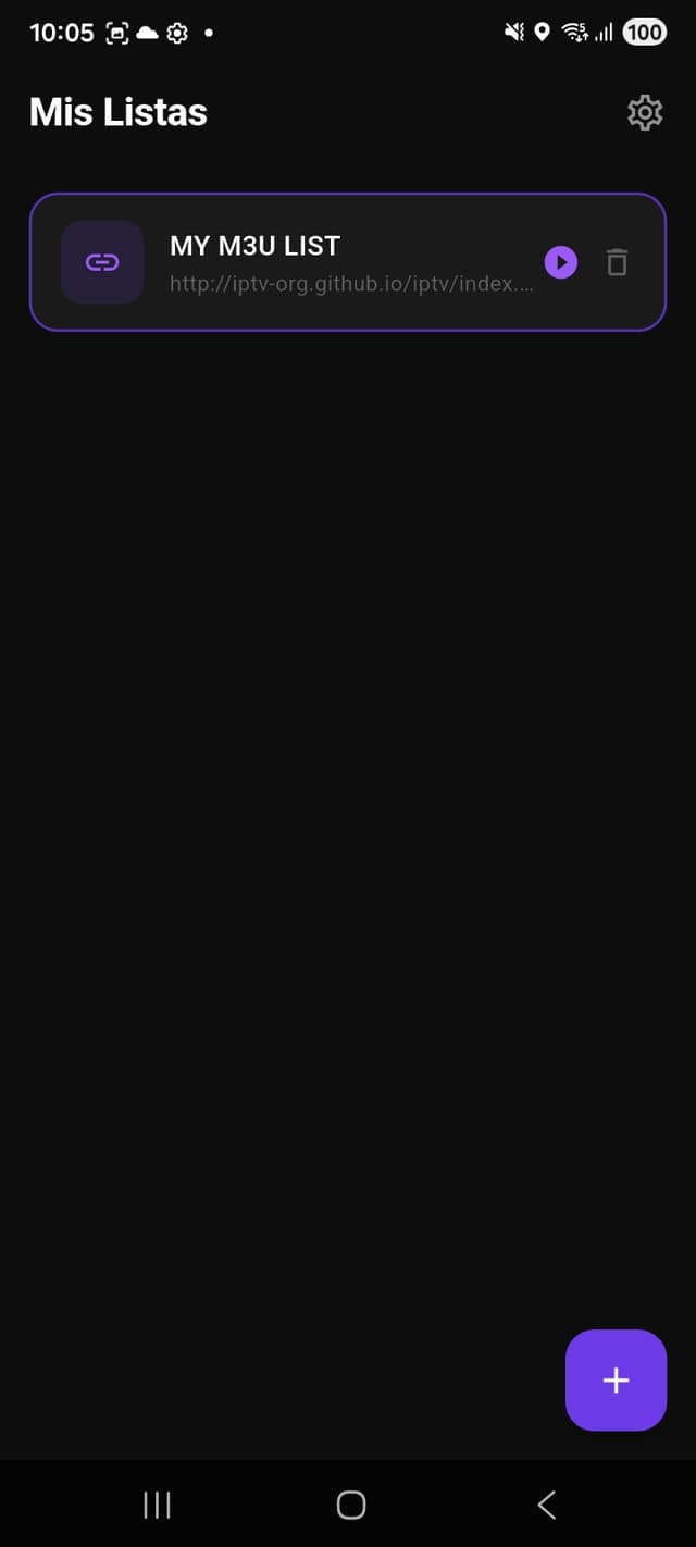 Channel list